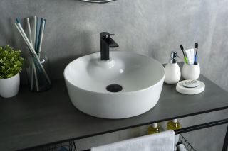 Раковина Gid D1306 51181 накладная белая 44x44x14